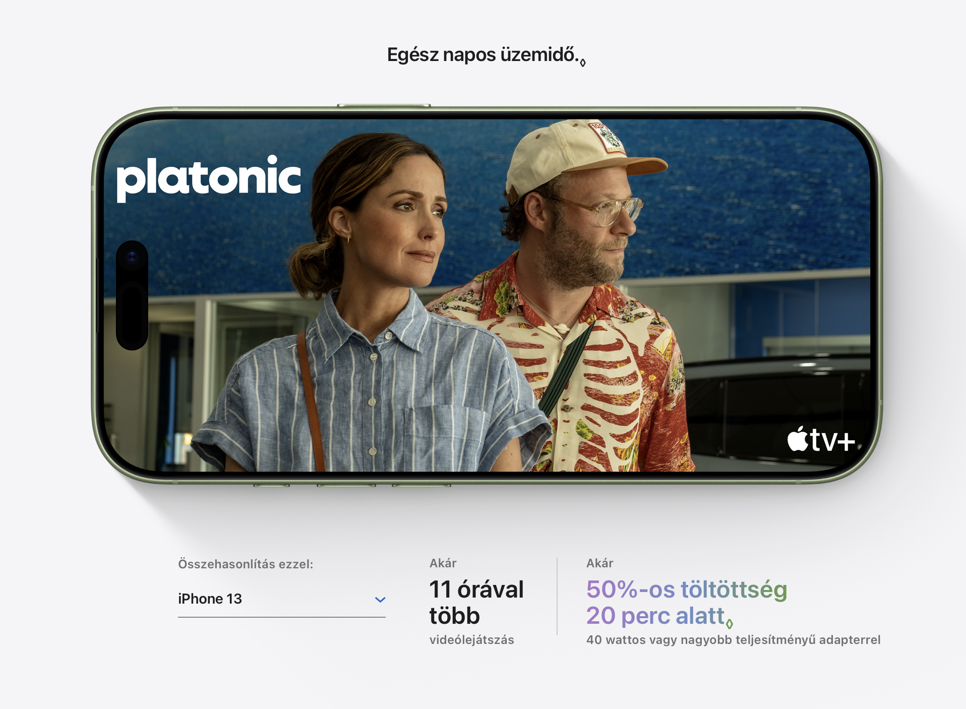 Akár 11 órával több videolejátszás az iPhone 17 modelleken